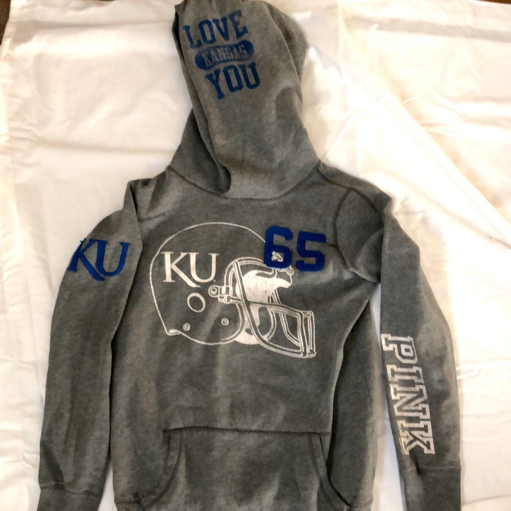 Victoria’s Secret Pink KU Hoodie Ladies size Small